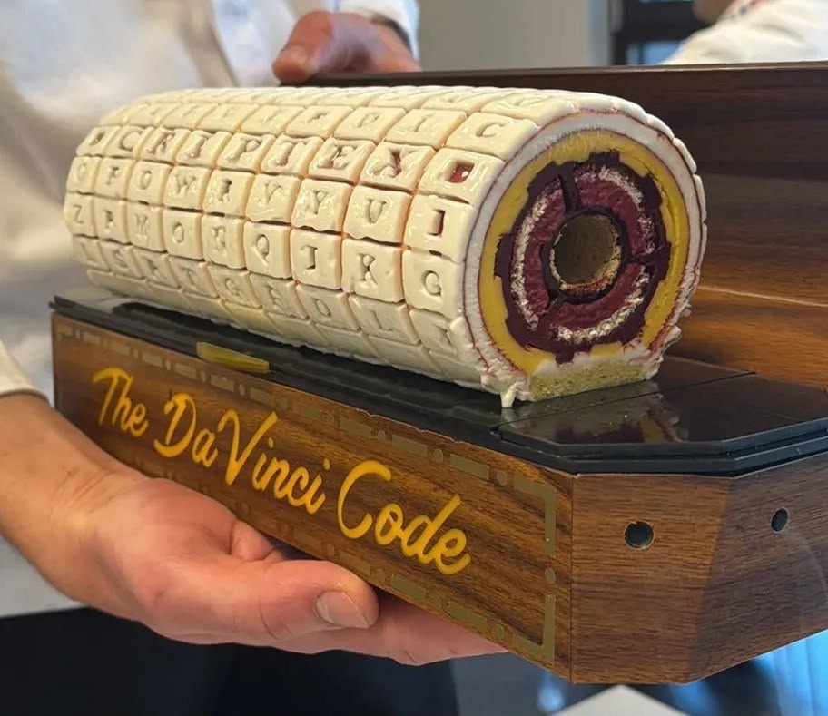 Dessert cryptex The Da Vinci Code — stampo e progettazione da competizione